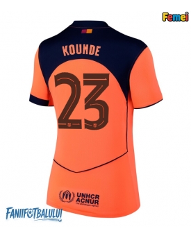 Barcelona Jules Kounde #23 Tricou Fotbal Replică 2025-26 Femei Treilea